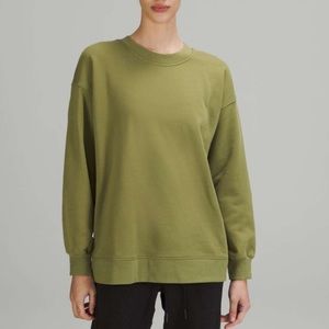 Lululemon Perfectly Oversized Crew Size 6 in Bronze Green
